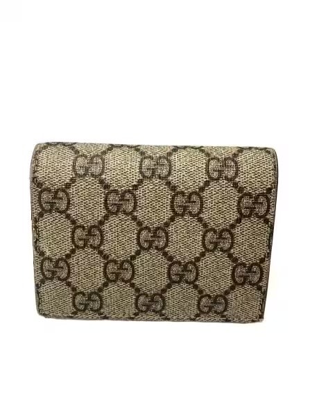 GUCCI GG Supreme Card Case "Beige"