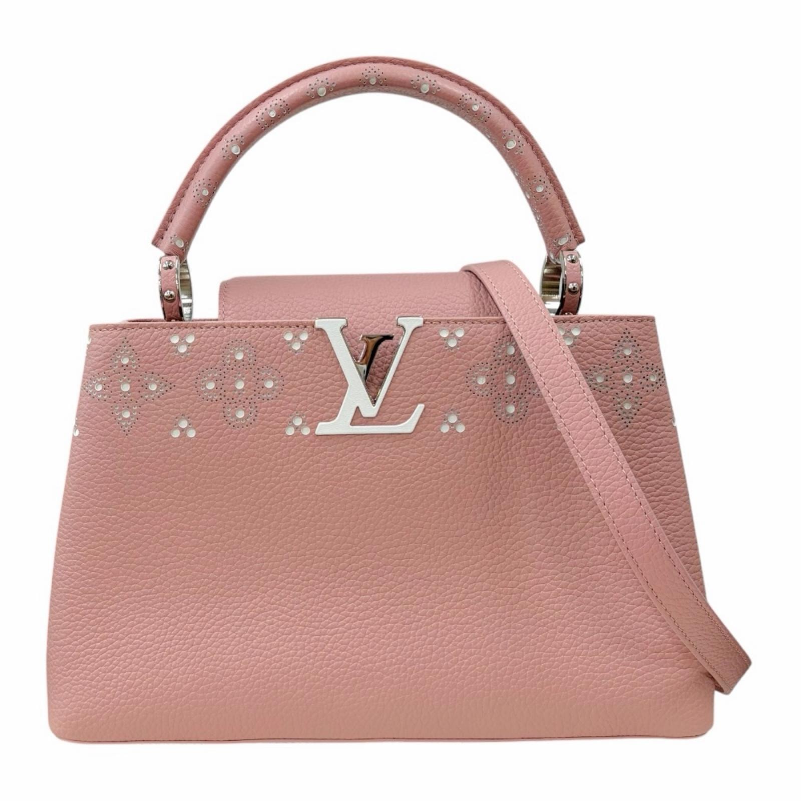 ルイヴィトン カプシーヌPM ショルダーバッグ トリヨンレザー M42258 ピンク レディース LOUIS VUITTON  中古