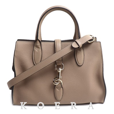 GUCCI グッチ フック クロージャー ミディアム ハンドバッグ トープ(グレージュ系) 806205 レディース【中古】【美品】