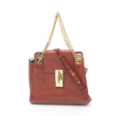 クロエ Chloe アニー スモール ハンドバッグ バッグ レザー レディース ブラウン系 【中古】