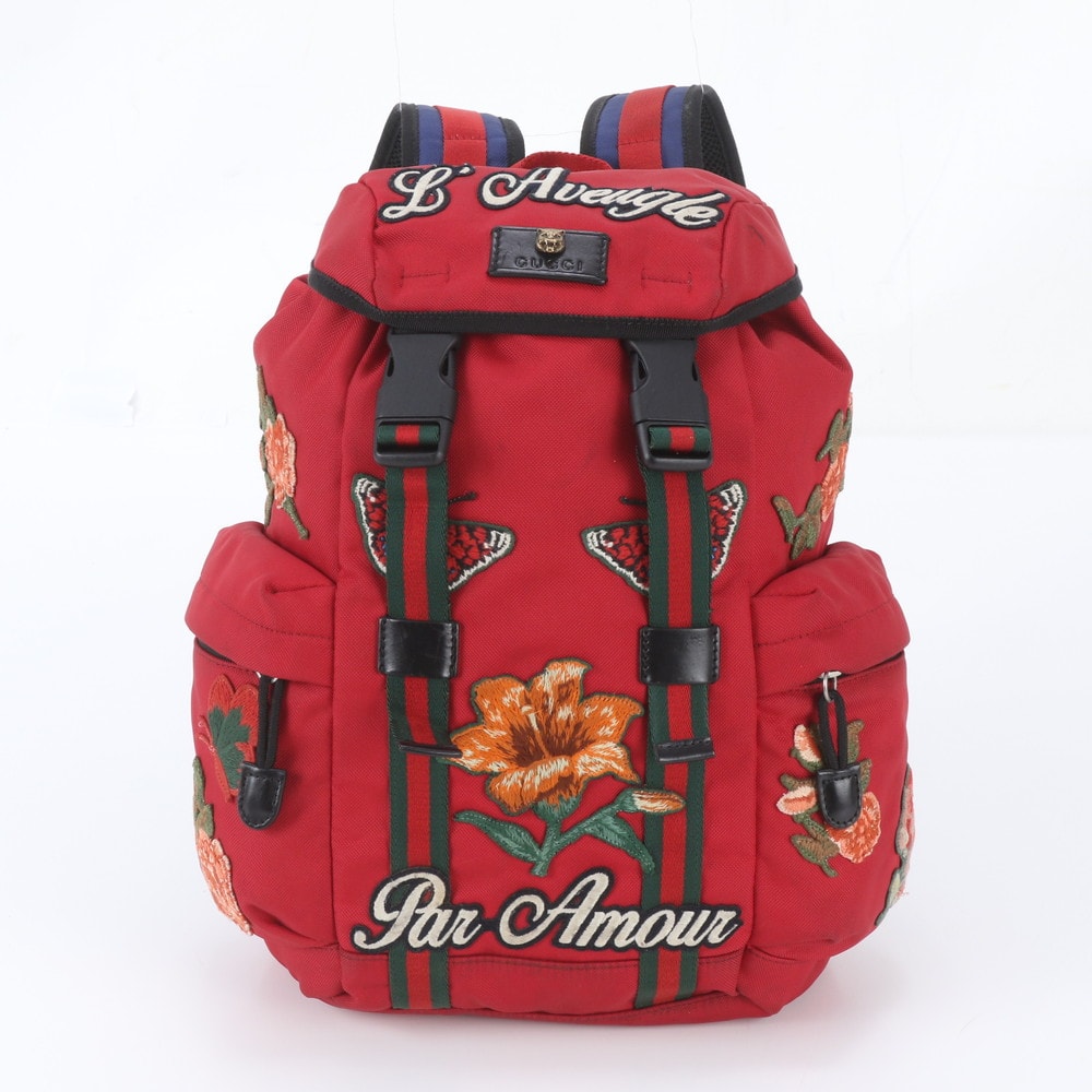 ■美品 グッチ フローラル 478327 リュックサック