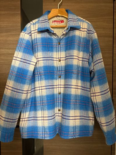 Supreme Lined Flannel Snap Shirt "Blue"