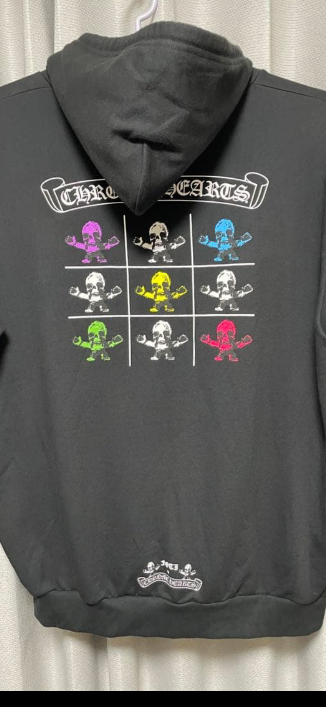 Chrome Hearts Scroll Logo Foti Zip-Up Hoodie "Black"