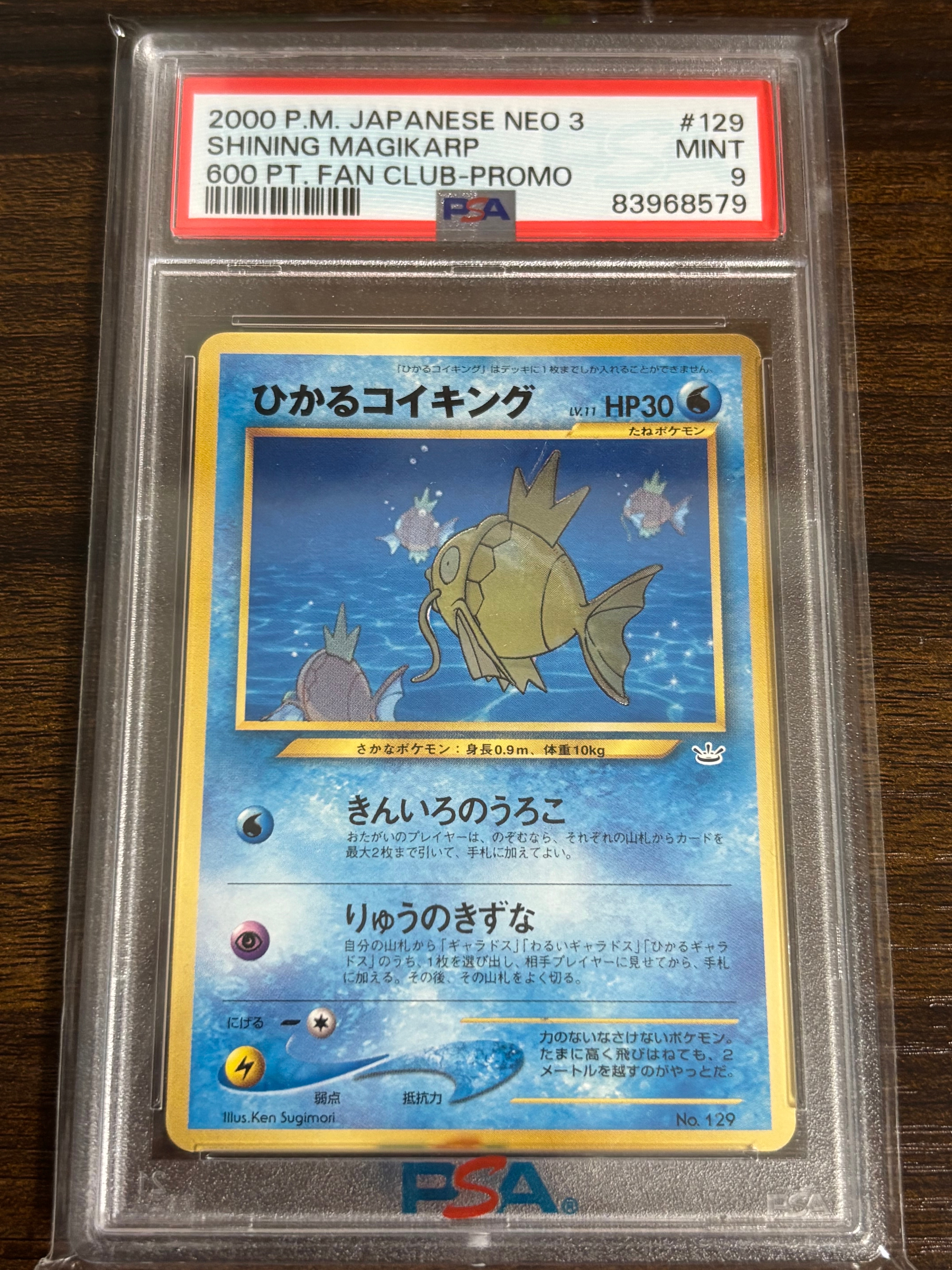 ひかるコイキング P : 旧裏 [neo-P](プロモーションカード「ポケモンカードファンクラブ」)