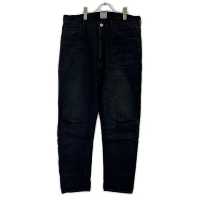 ニューマニュアル #010 ブラック コットン LV SUPER SLIM JEANS BK ONE-WASHED 34