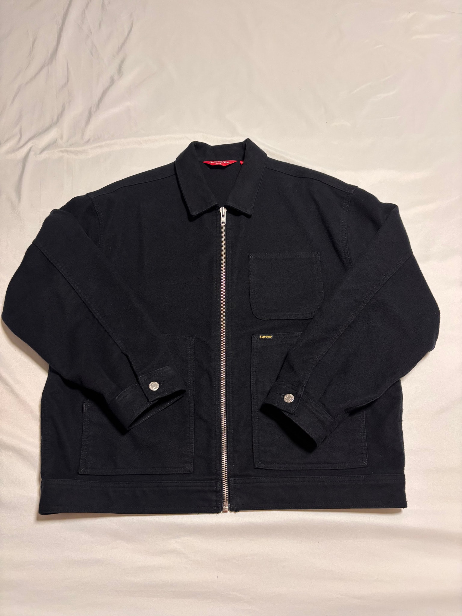 Supreme Moleskin Work Jacket "Black"