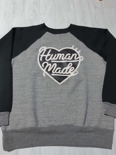HUMAN MADE HEART SWEATSHIRT "Grey"