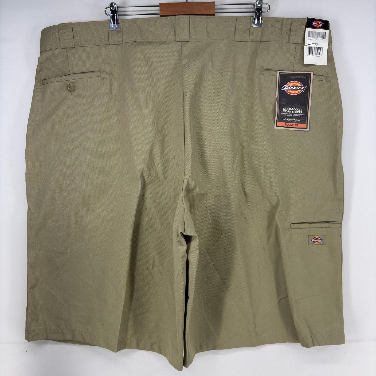 古着 デッドストック ディッキーズ Dickies ショートパンツ ワーク ワンポロゴ ジッパーフライ ハーフパンツ w52 ベージュ メンズ
