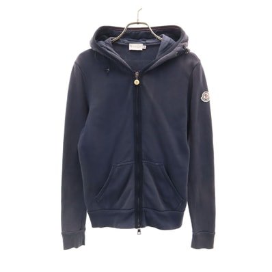 MONCLER モンクレール 長袖 スウェット ジップパーカー S ネイビー
