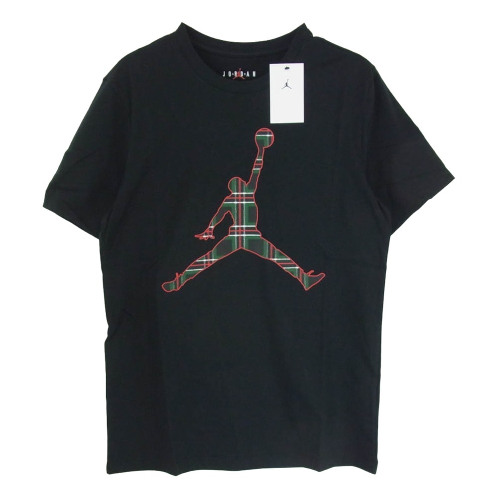 NIKE ナイキ Tシャツ FZ1977-010 JORDAN BRAND M J FLT ESS HLDY JM CREW ジョーダン マーク プリント クルーネック 半袖 Tシャツ ブラック系 M【新古品】【未使用】【中古】