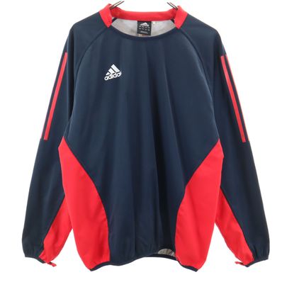adidas アディダス 長袖 シャツ L ネイビー系