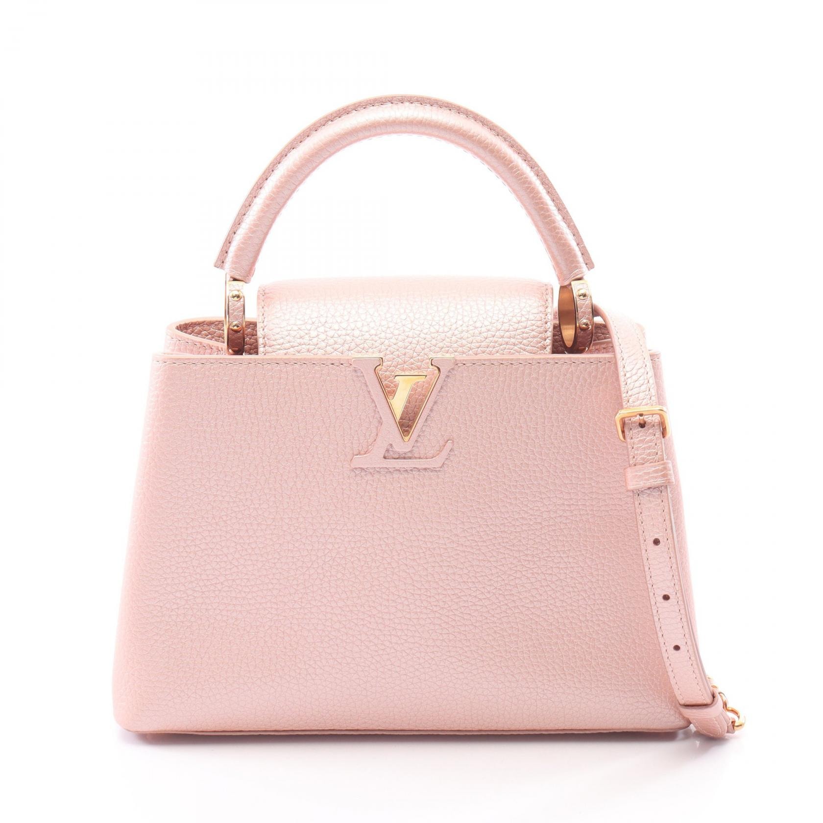 ルイ・ヴィトン LOUIS VUITTON カプシーヌBB 2WAY ハンドバッグ バッグ レザー ピンク レディース ピンク系 M21103 【中古】