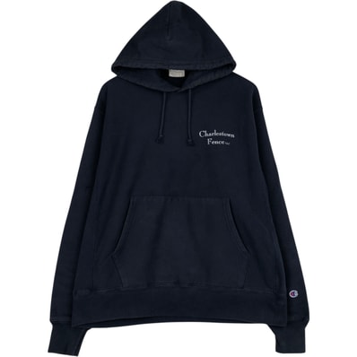 古着 チャンピオン Champion REVERSE WEAVE リバースウィーブ アドバタイジング スウェットプルオーバーパーカー メンズL相当/eaa645508