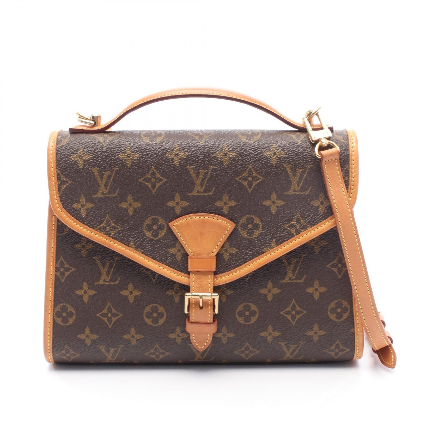 ルイ・ヴィトン LOUIS VUITTON ベルエア 2WAY ハンドバッグ バッグ PVCコーティングキャンバス レザー モノグラム レディース ブラウン系 M51122 【中古】