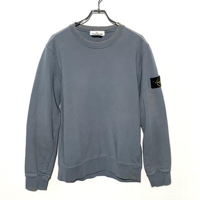 Stone Island Patch Logo Crewneck Sweatshirt "Mid Blue"