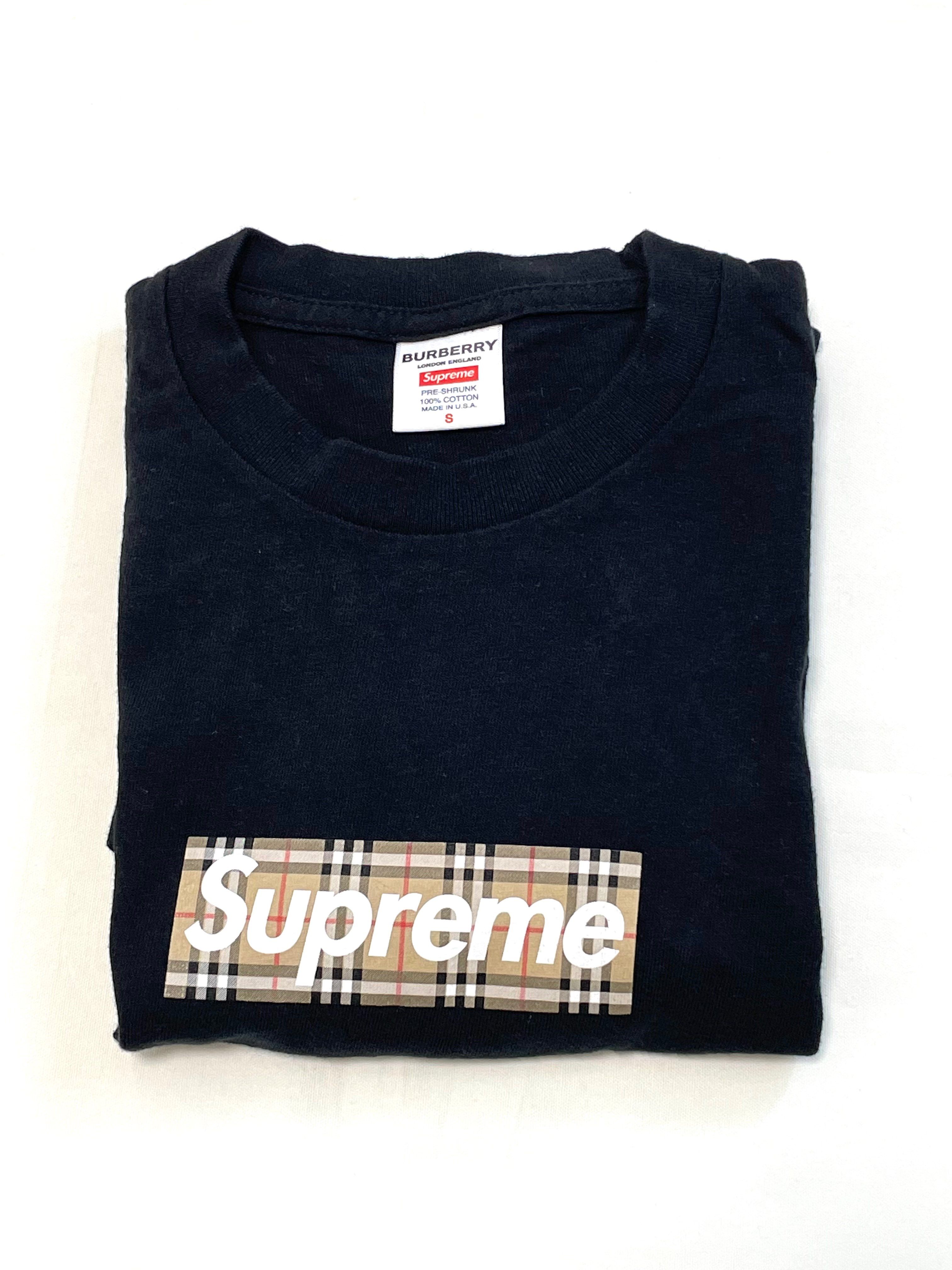 Supreme / Burberry Box Logo Tee "Black"