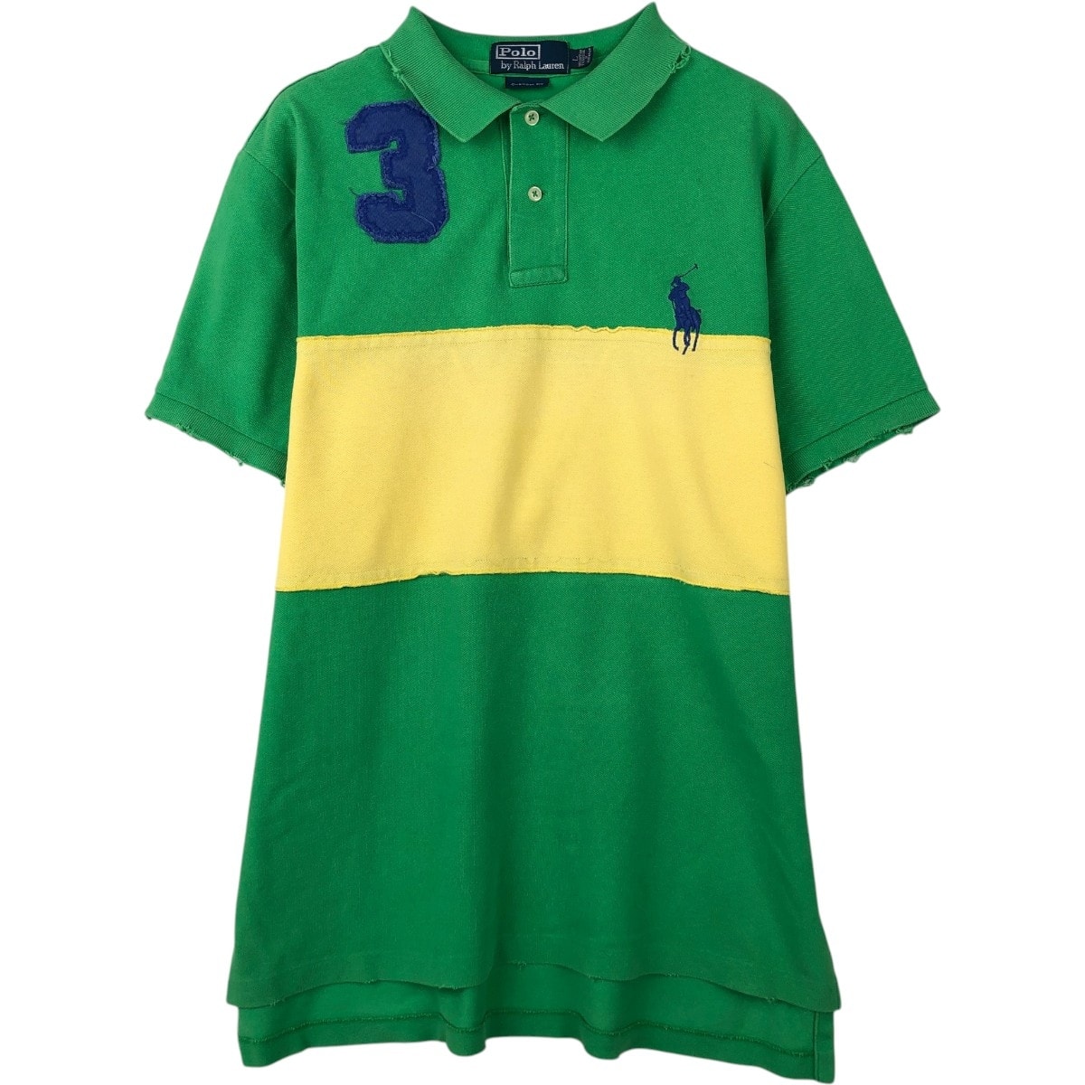 古着 ラルフローレン Ralph Lauren POLO by Ralph Lauren CUSTOM FIT ビッグポニー 半袖 ポロシャツ メンズL相当/eaa667536