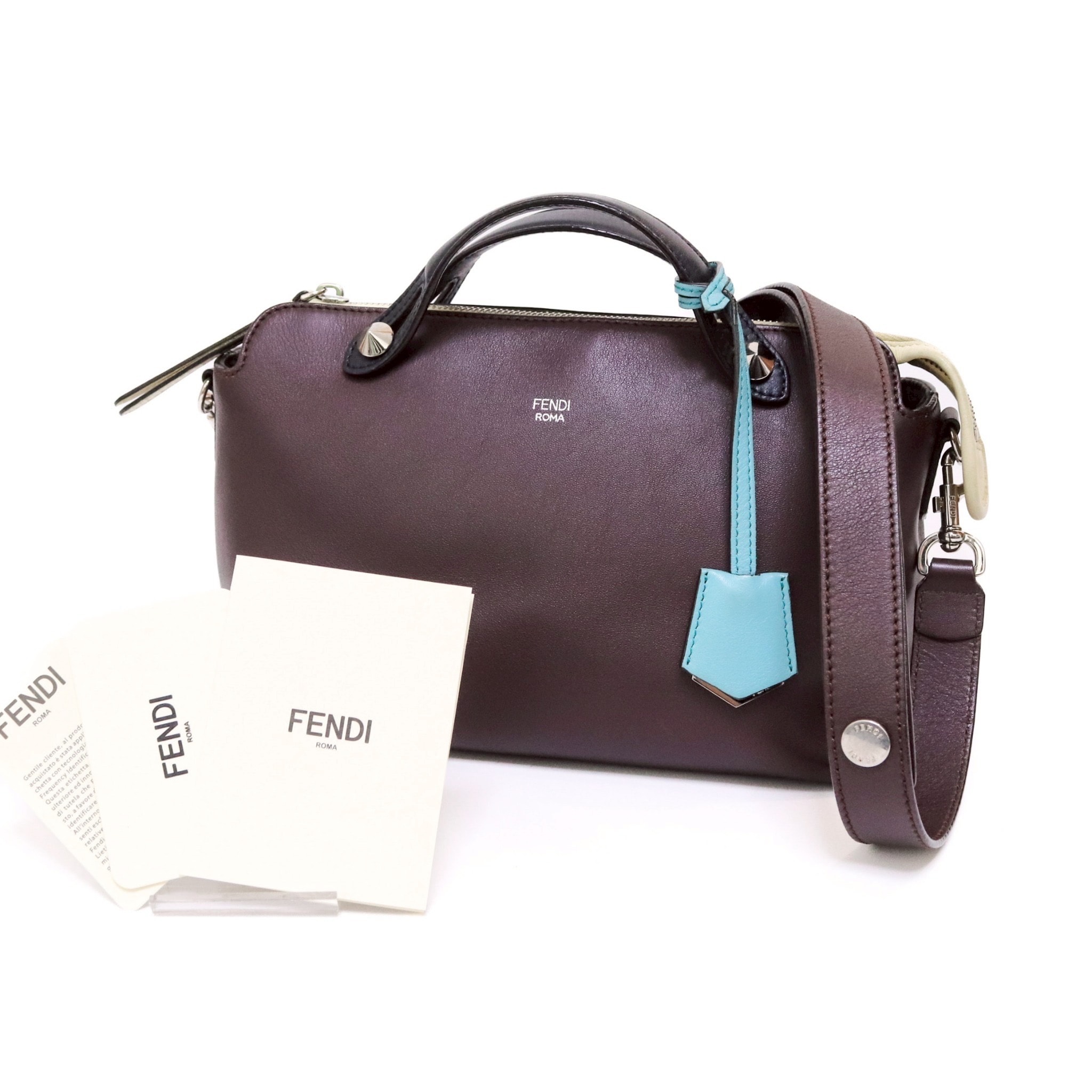 【美品】フェンディ FENDI バッグ バイザウェイ 8BL124 ボルドー