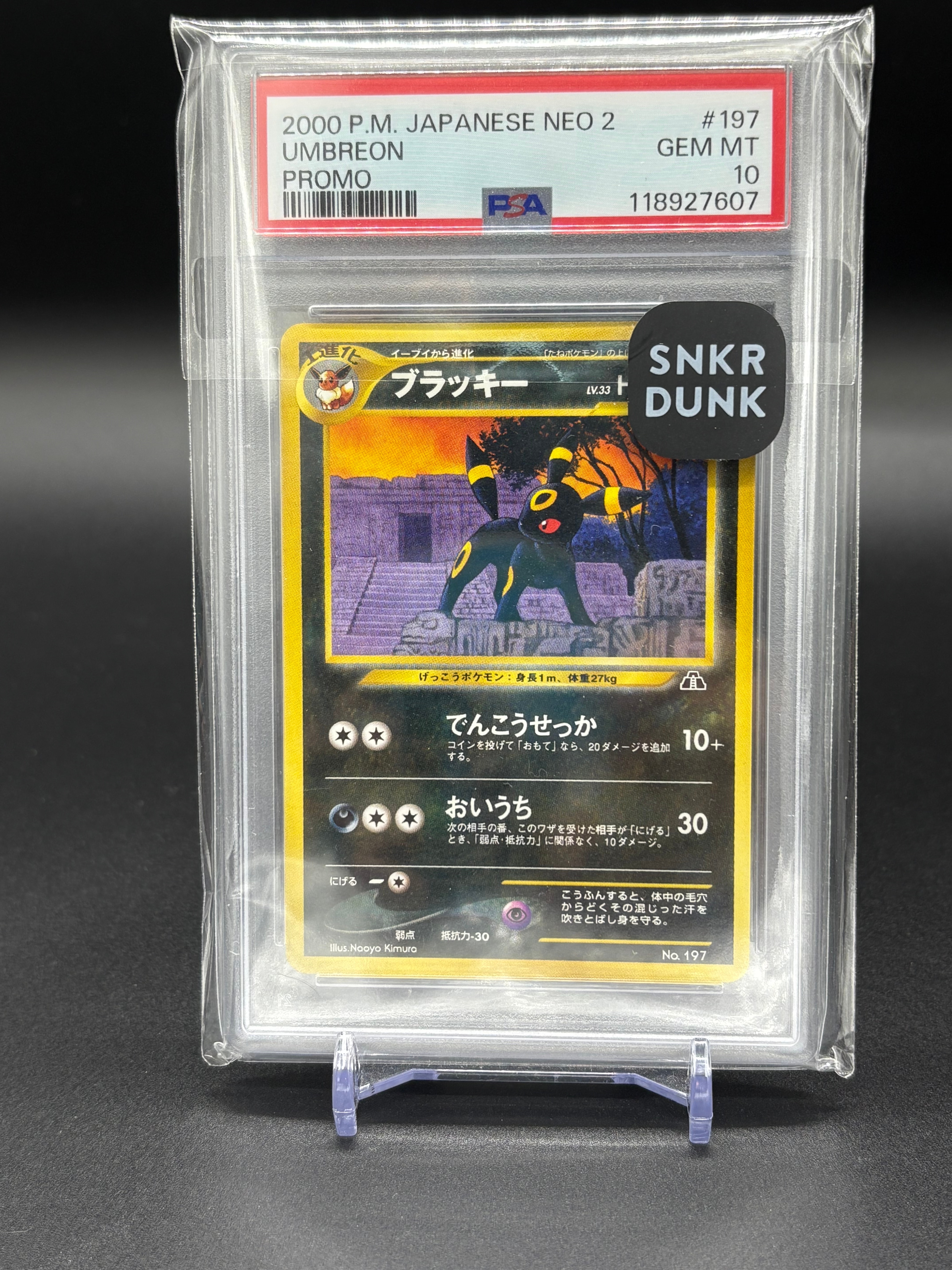 PSA8以下】ブラッキープレミアムファイル2: 旧裏[neoP2 No.197