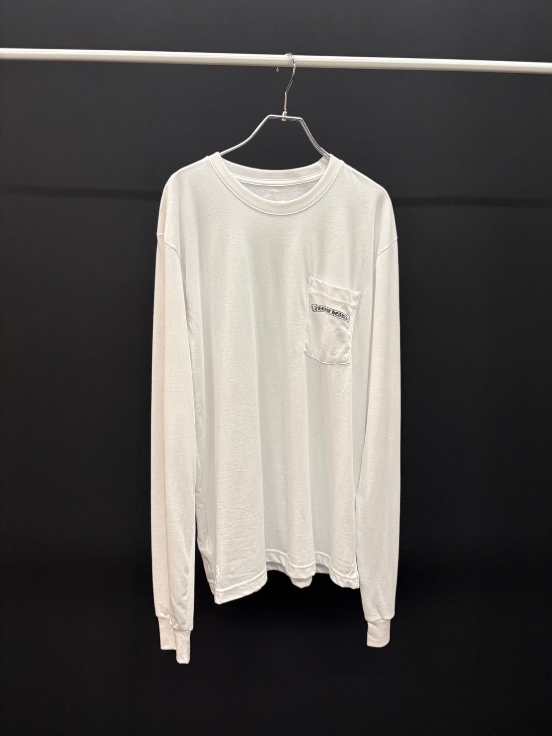 Chrome Hearts Shoulder Logo USA L/S T-Shirt "White"