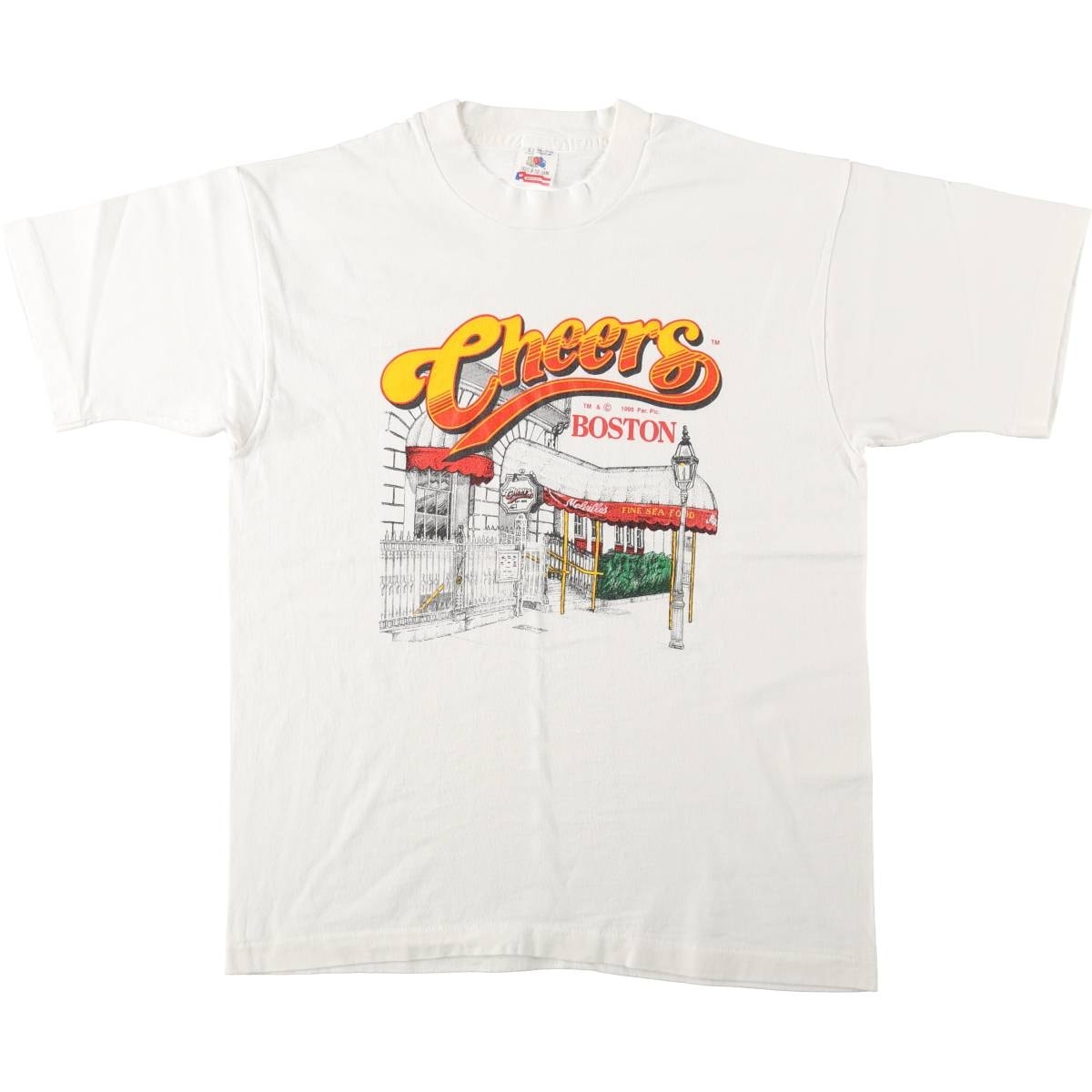 古着 90年代 フルーツオブザルーム FRUIT OF THE LOOM CHEERS アドバタイジングTシャツ USA製 メンズL相当 ヴィンテージ/eaa656375