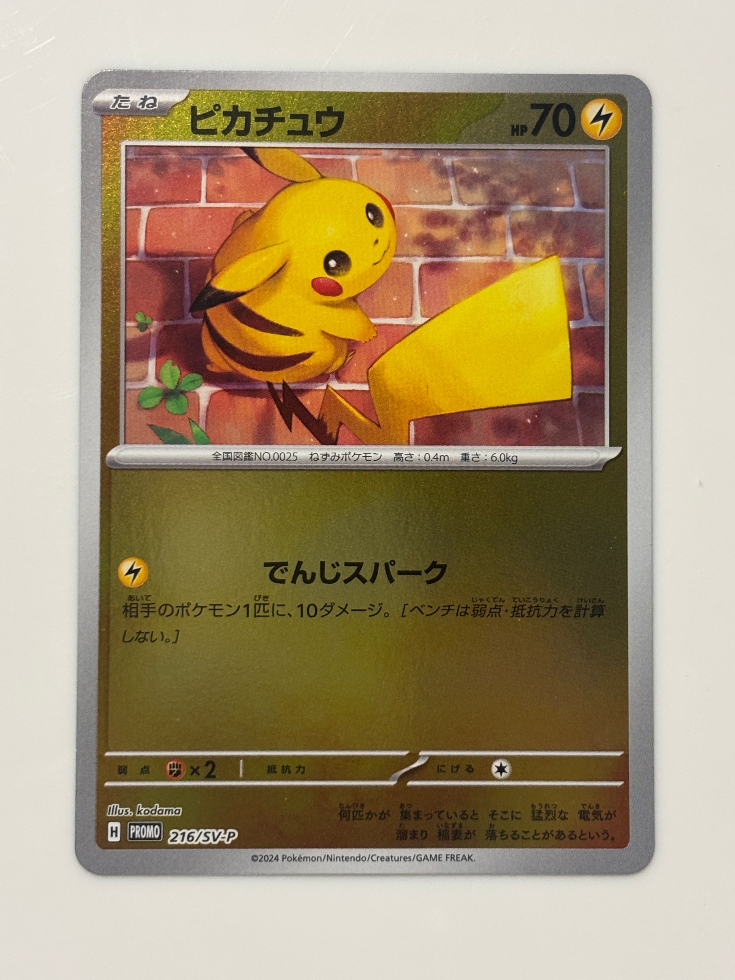 ピカチュウ P [SV-P 216](プロモカードパック「ポケカの夏がキタ!プロモカードGetキャンペーン!」)