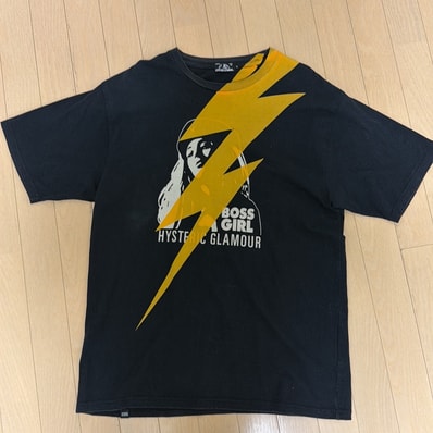 hysteric glamour BOSS GIRL ブラックTシャツ