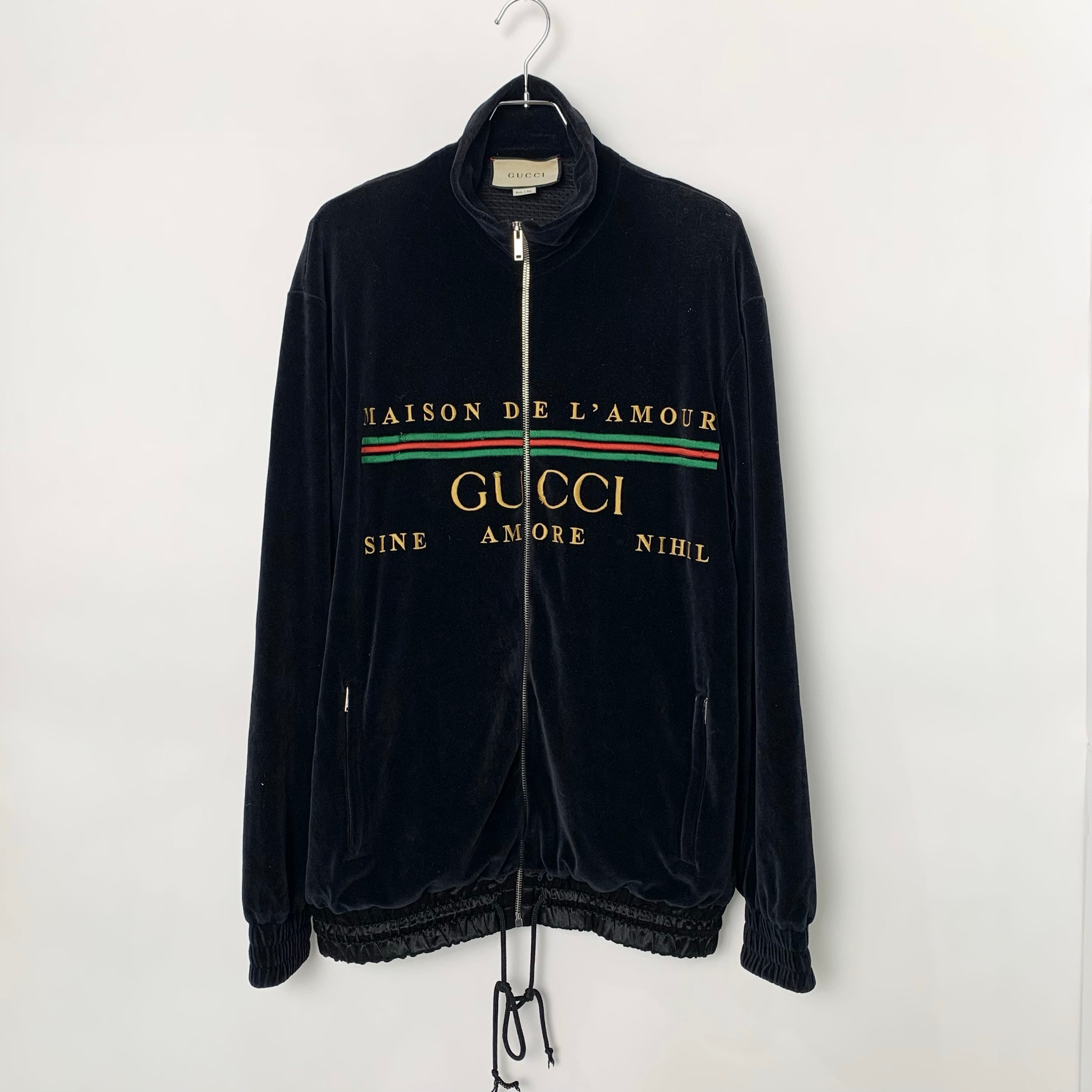 Gucci Velour Oversize Chenille Jacket "Black"