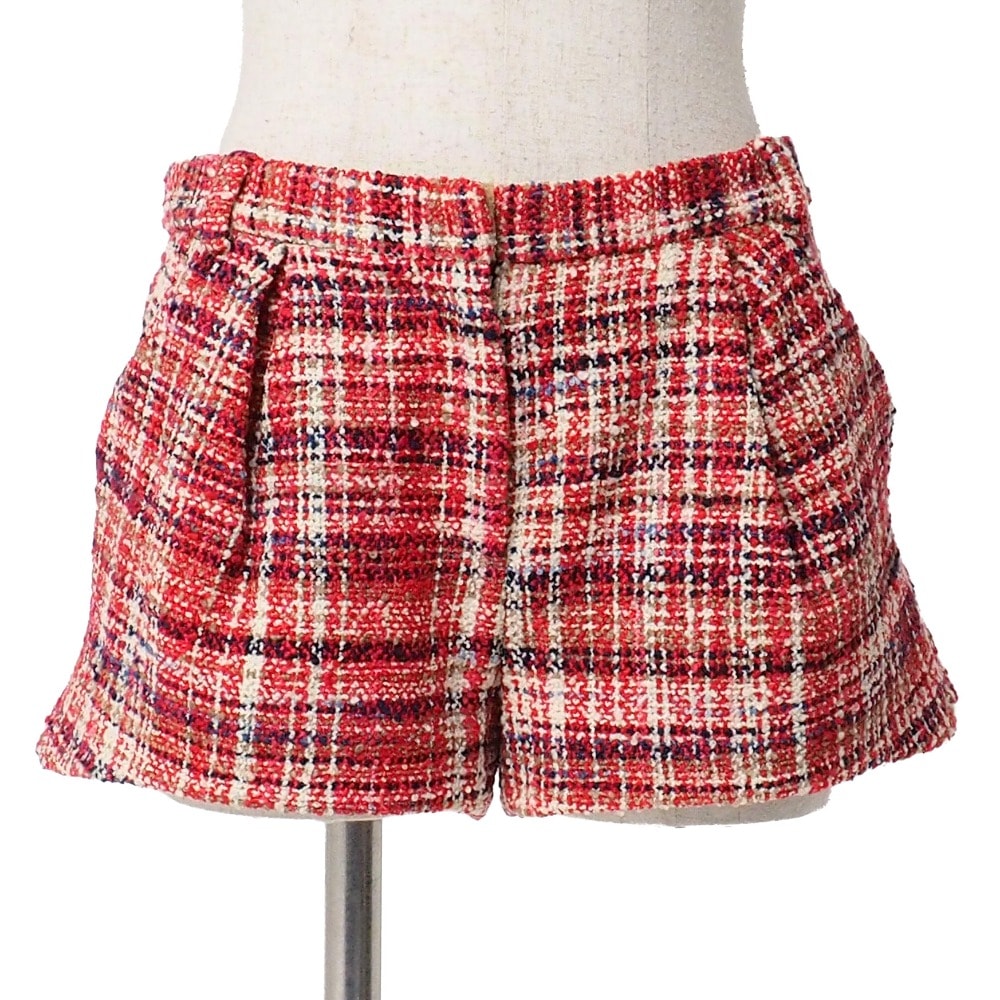 MIUMIU ミュウミュウ ショートパンツ サイズ40 ツイード イタリア製 ブランド古着【中古】20260501/RA9261