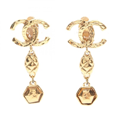 シャネル CHANEL ココマーク イヤリング ジュエリー GP(ゴールドメッキ) レディース ゴールド系 【中古】