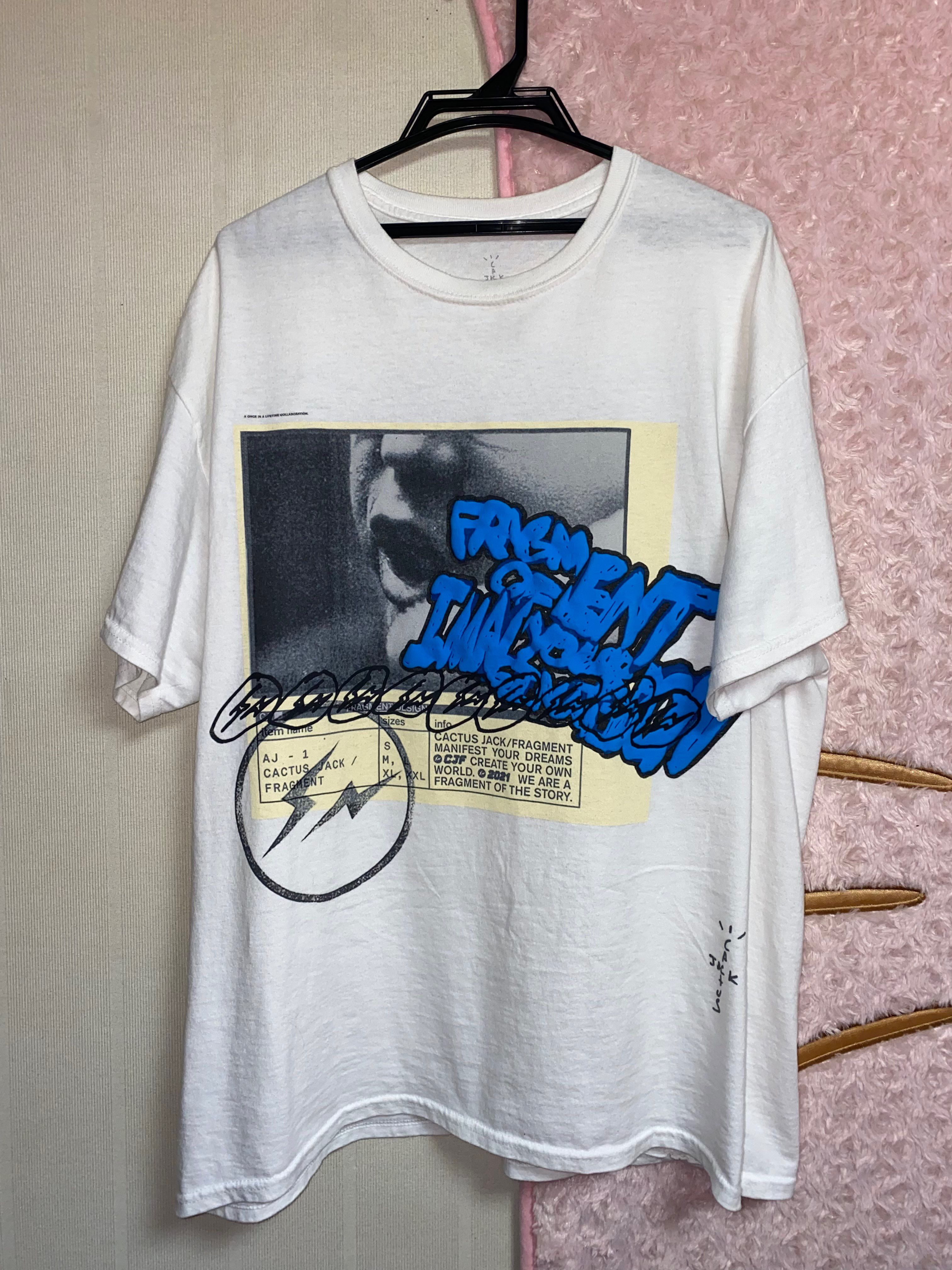 Travis Scott Cactus Jack For Fragment Manifest Tee "White"