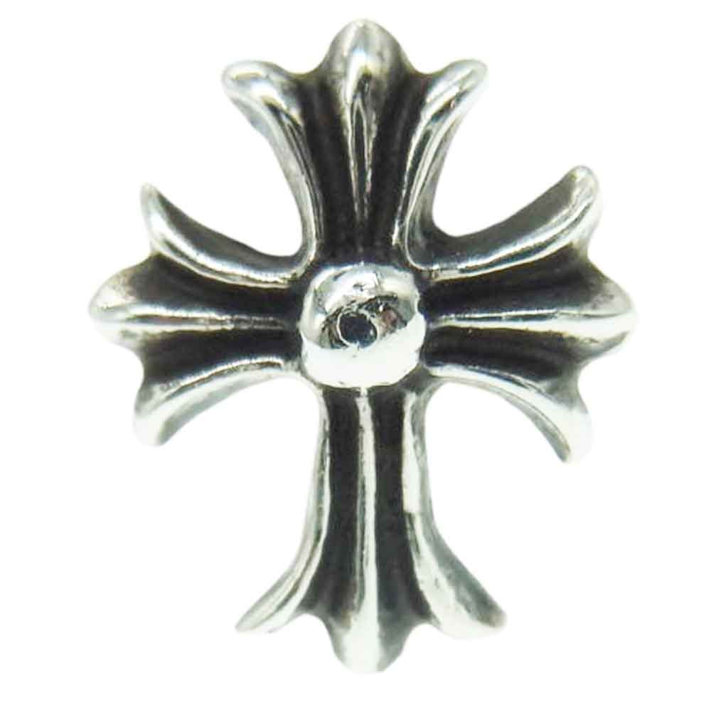 CHROME HEARTS クロムハーツ(原本無) ピアス No2 CH CRS CH CHクロス スタッド ピアス シルバー系【中古】