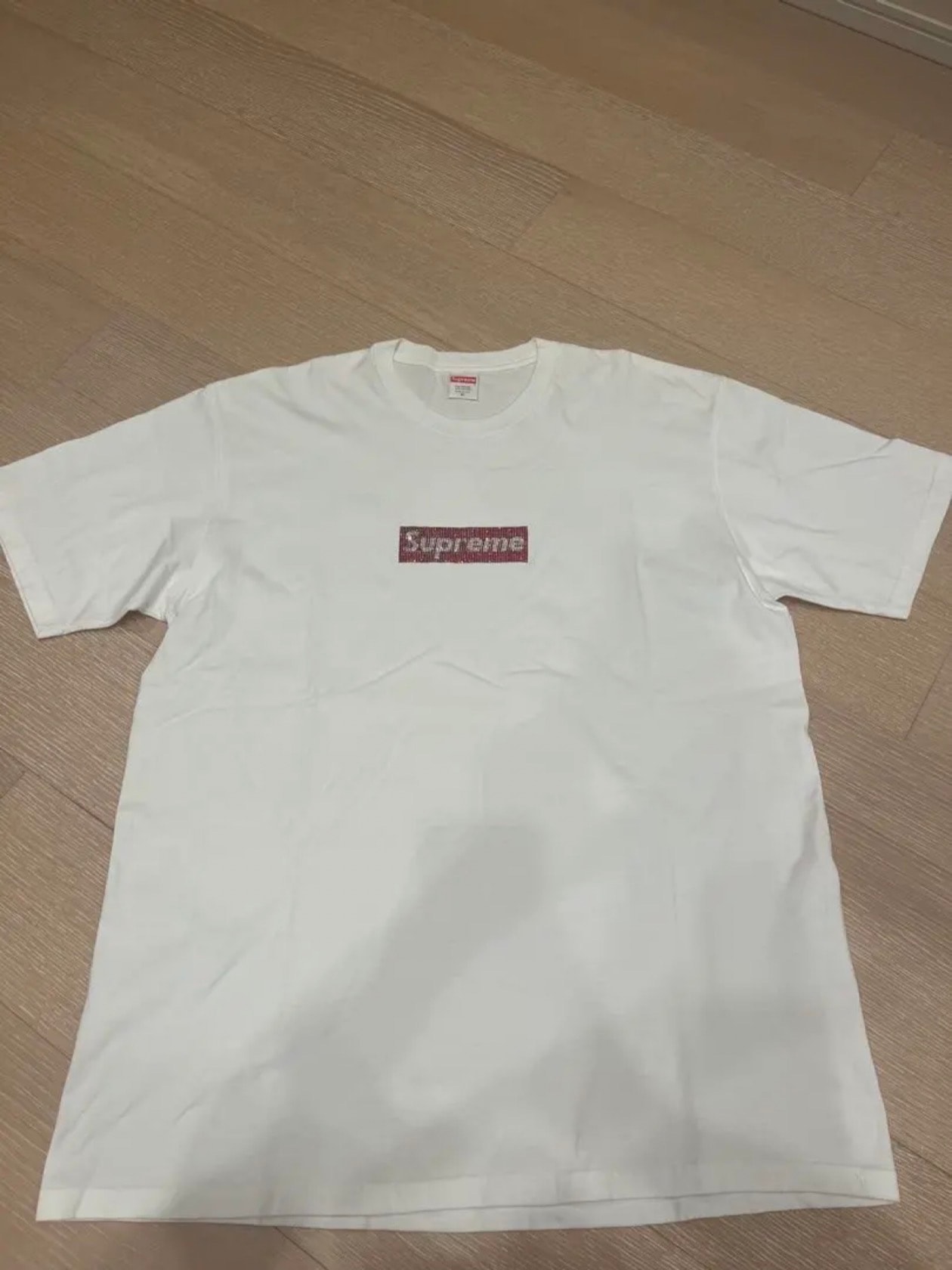 Supreme / Swarovski® Box Logo Tee "White"