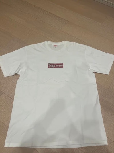 Supreme / Swarovski® Box Logo Tee "White"