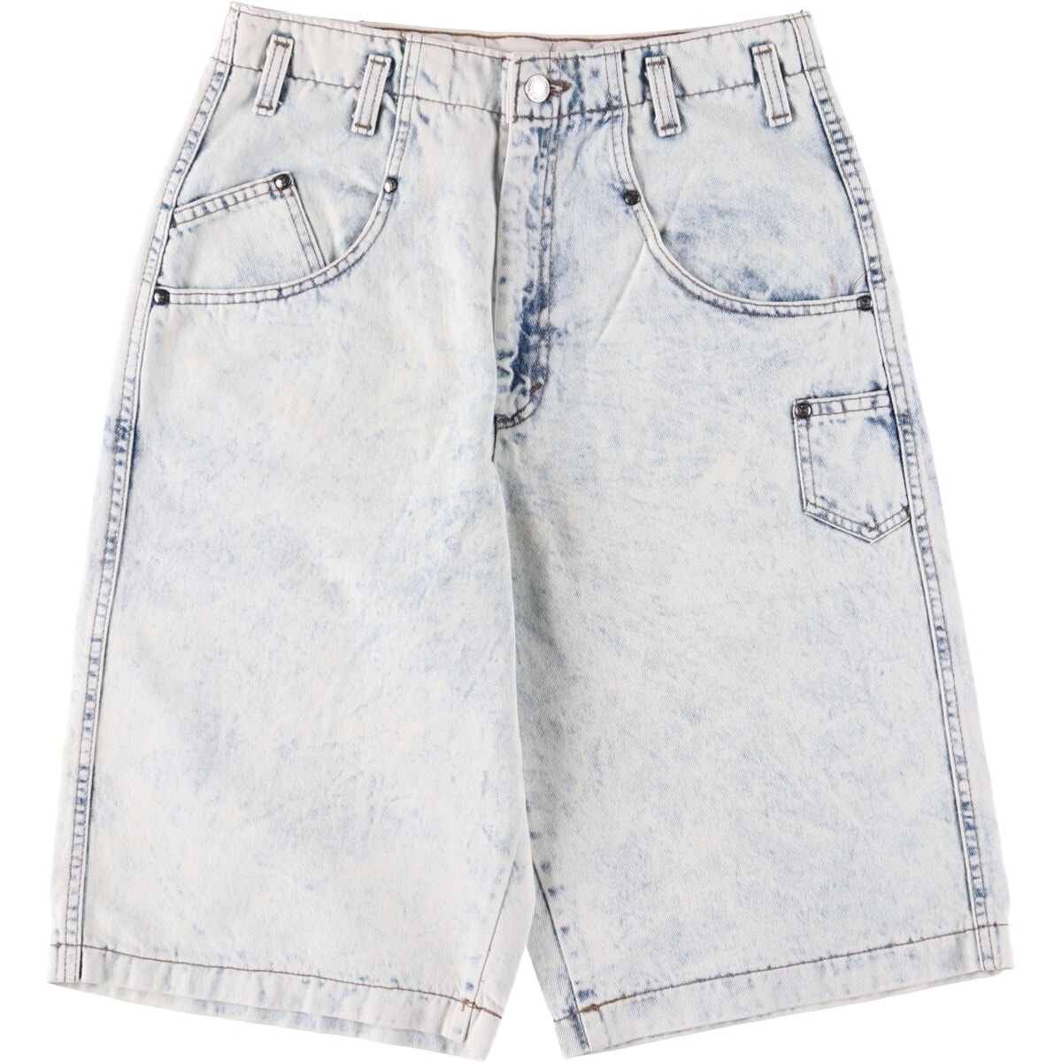 古着 リーバイス Levi's 37707-9635 ケミカルウォッシュ デニム ハーフパンツ USA製 レディースL(w29)相当 ヴィンテージ/eaa560193