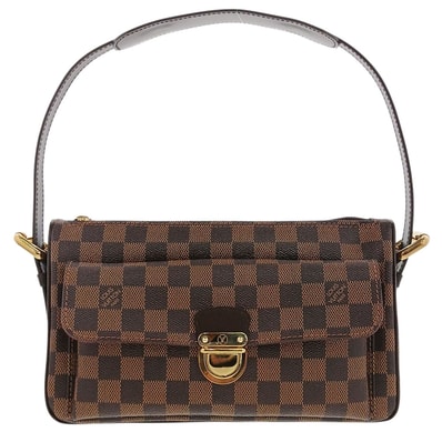 LOUIS VUITTON ルイ・ヴィトン ラヴェッロ GM ダミエ エベヌ ハンドバッグ N60006 ダミエキャンバス ブラウン レディース【中古】