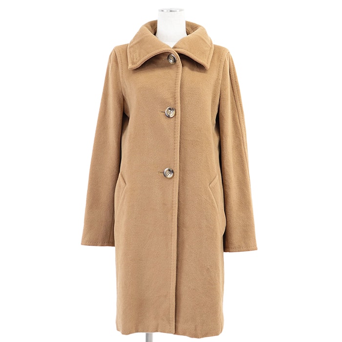 マックスマーラ 1600016 ウール100% メルトン コート レディース キャメル 40 MaxMara