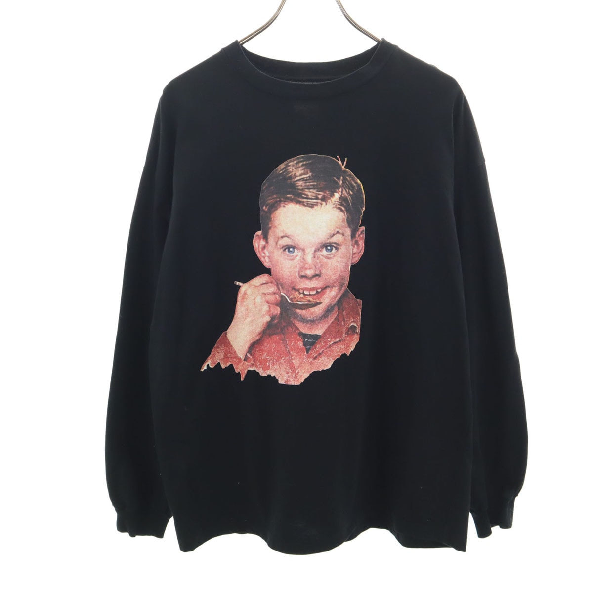 Name. ネーム Norman Rockwell ノーマンロックウェル コラボ 長袖 Tシャツ 2 ブラック ロンT