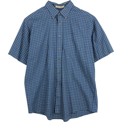 古着 90~00年代 エルエルビーン L.L.Bean 半袖 ボタンダウン チェックシャツ メンズL相当 ヴィンテージ/eaa625526