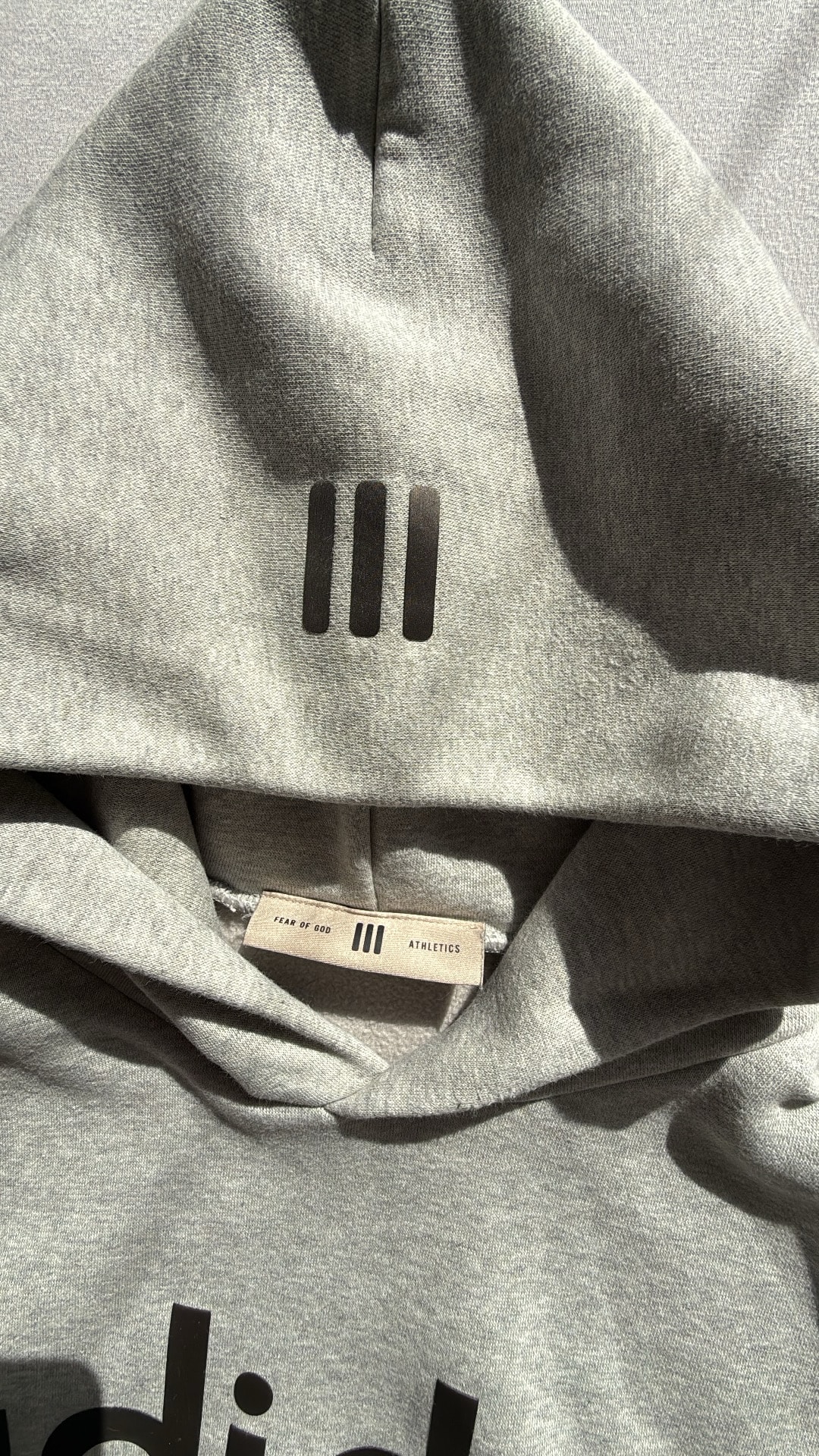 adidas x FEAR OF GOD ATHLETICS Cotton Fleece Hoodie "Medium Grey Heather"