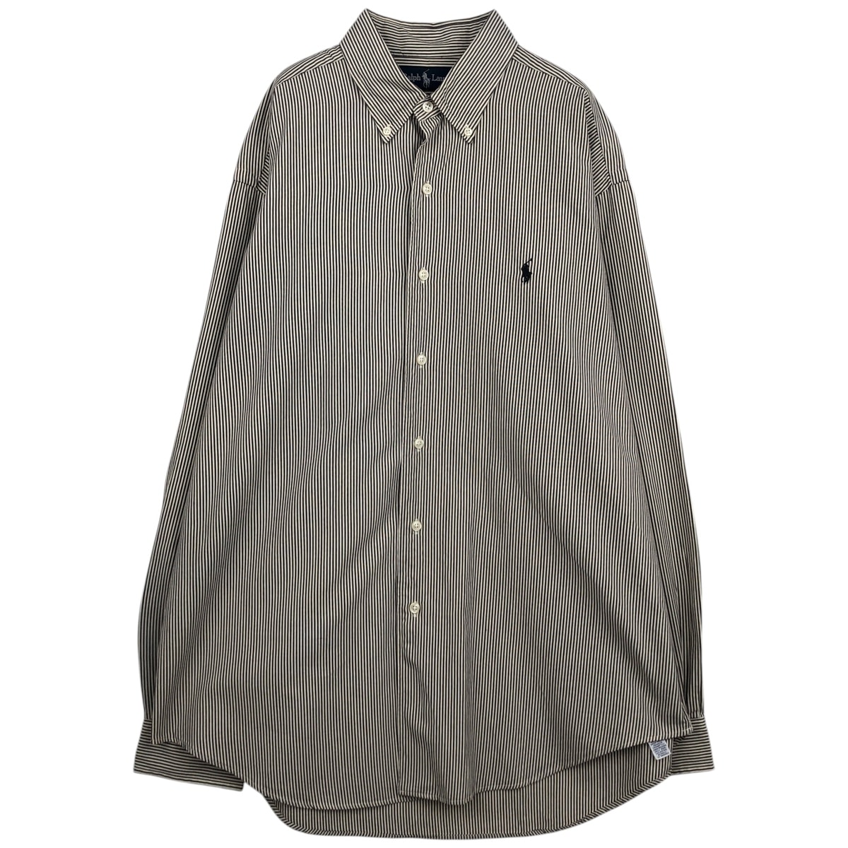 古着 ラルフローレン Ralph Lauren MARLOWE 長袖 ボタンダウンストライプシャツ メンズL相当/eaa628944