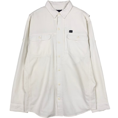 古着 パタゴニア Patagonia リップストップ 隠しボタンダウン 長袖 フィッシングシャツ メンズS相当/eaa669039