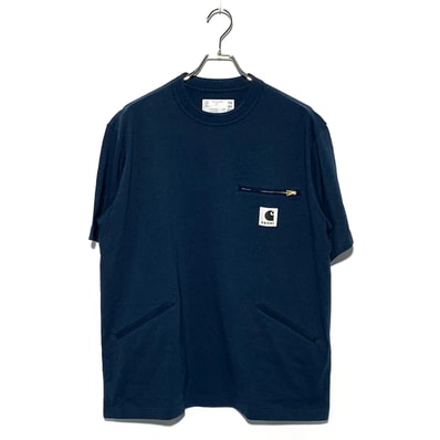 sacai x Carhartt WIP Cotton Jersey T-Shirt "Blue"