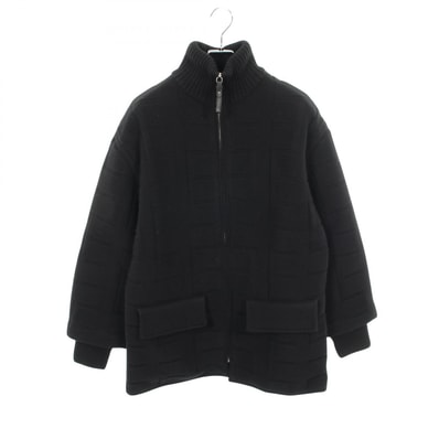 エルメス HERMES ニット ダウンジャケット 衣料品 アウター ウール レディース ブラック系 2H2102DA 【中古】