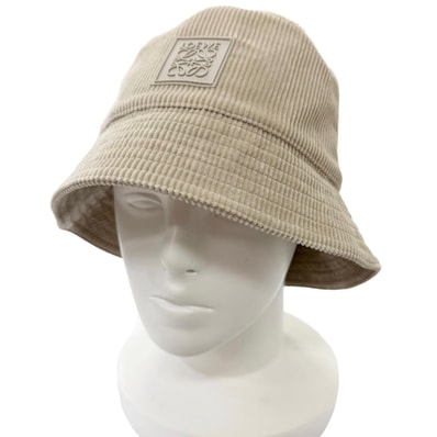 美品 ロエベ ハット グレージュ メンズ 57 K820HB1X65
