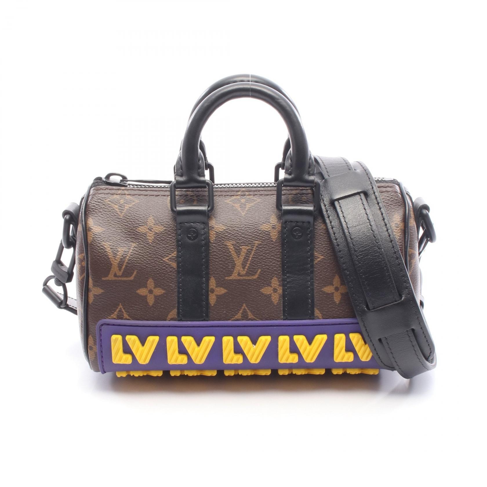 ルイ・ヴィトン LOUIS VUITTON キーポルXS LVラバー トートバッグ バッグ PVCコーティングキャンバス レザー ラバー/モノグラム・LVラバー モノグラム メンズ ブラウン系 / ブラック系 / マルチカラー M45788 【中古】