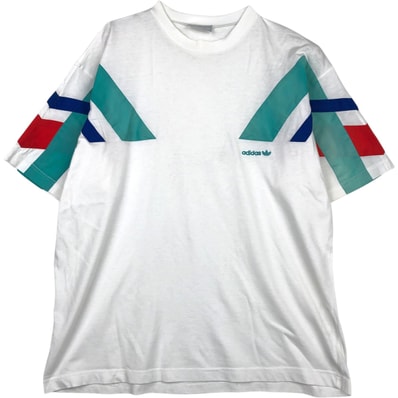 古着 90年代 アディダス adidas トレフォイルロゴ ロゴTシャツ メンズL相当 ヴィンテージ/eaa638440