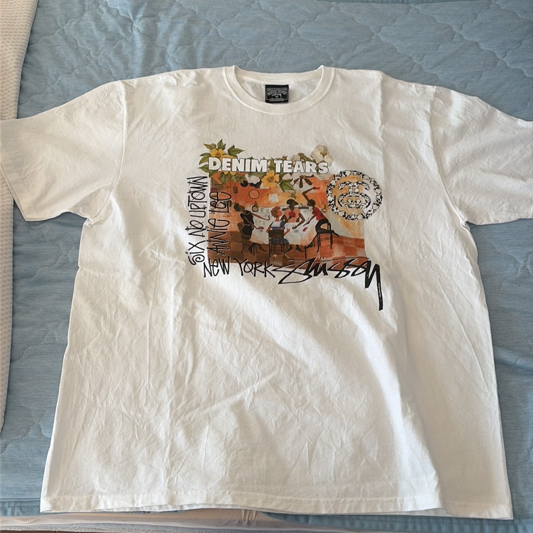 Stussy x Denim Tears Annie Lee Tee "White" 3903997