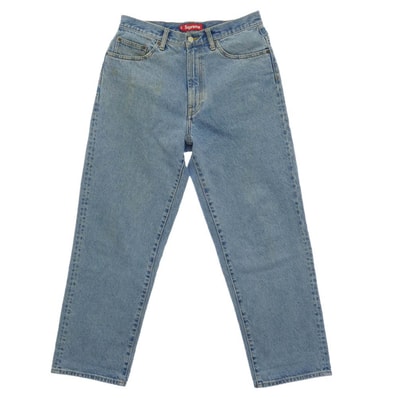 Supreme シュプリーム 25SS Baggy Jean バギー ジーンズ ロゴ 刺繍 デニム パンツ ブルー系 30【中古】