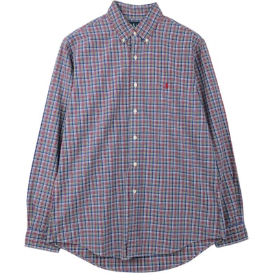 古着 ラルフローレン Ralph Lauren 長袖 ボタンダウンチェックシャツ メンズL相当/eaa659210